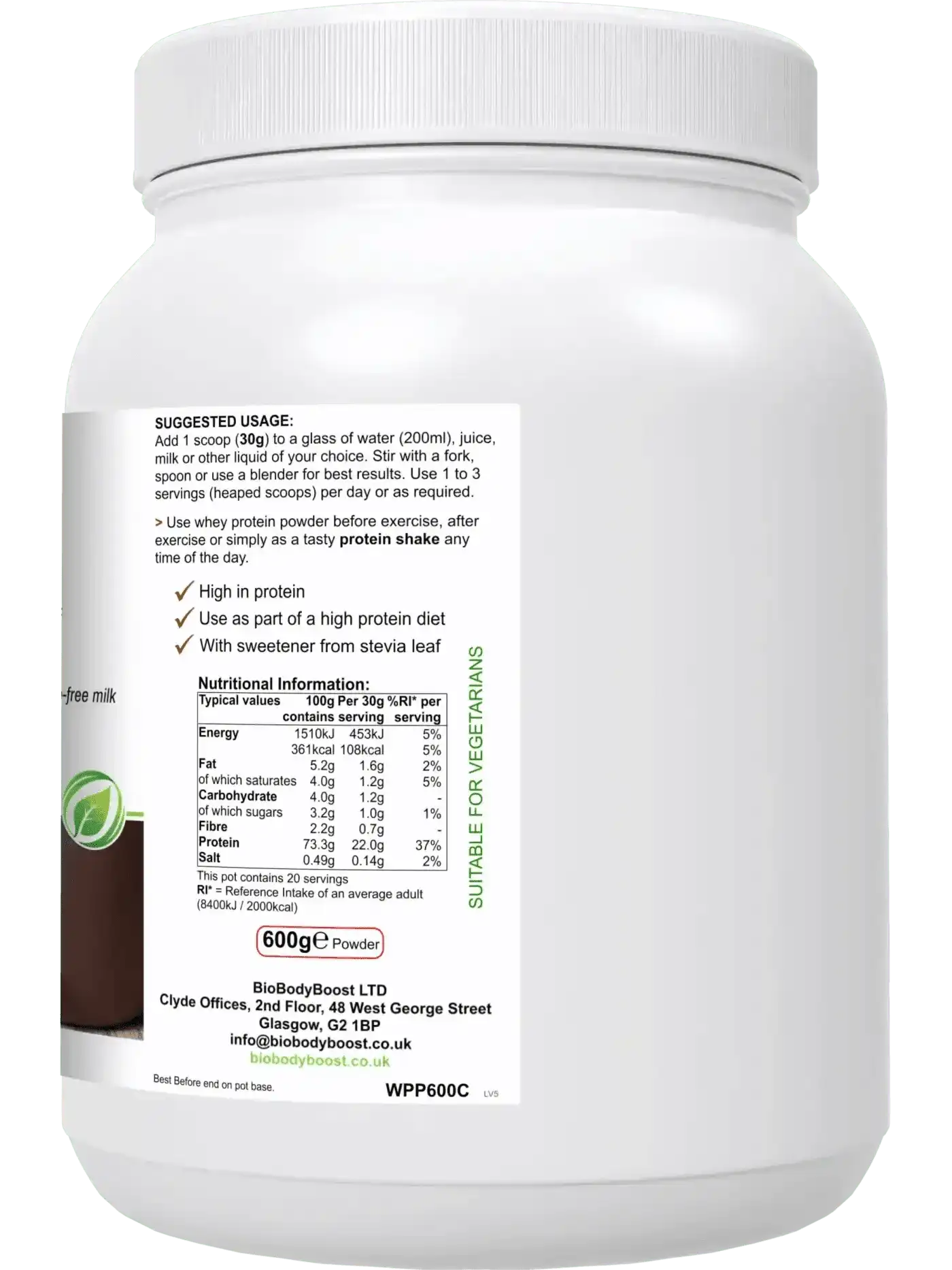 WheyPro - Chocolate Whey Protein Powder