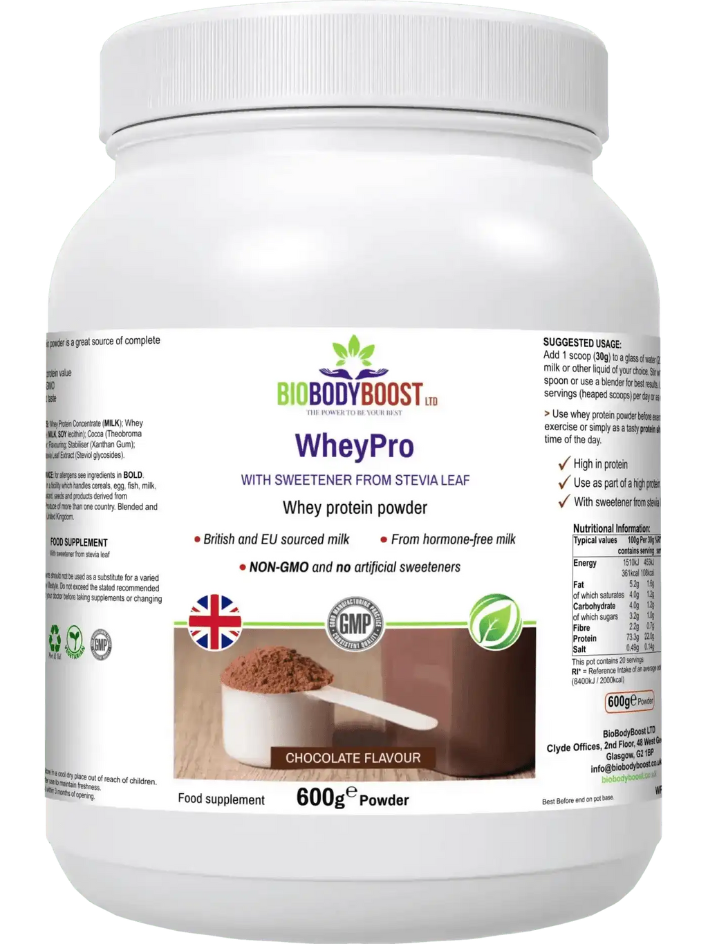 WheyPro - Chocolate Whey Protein Powder