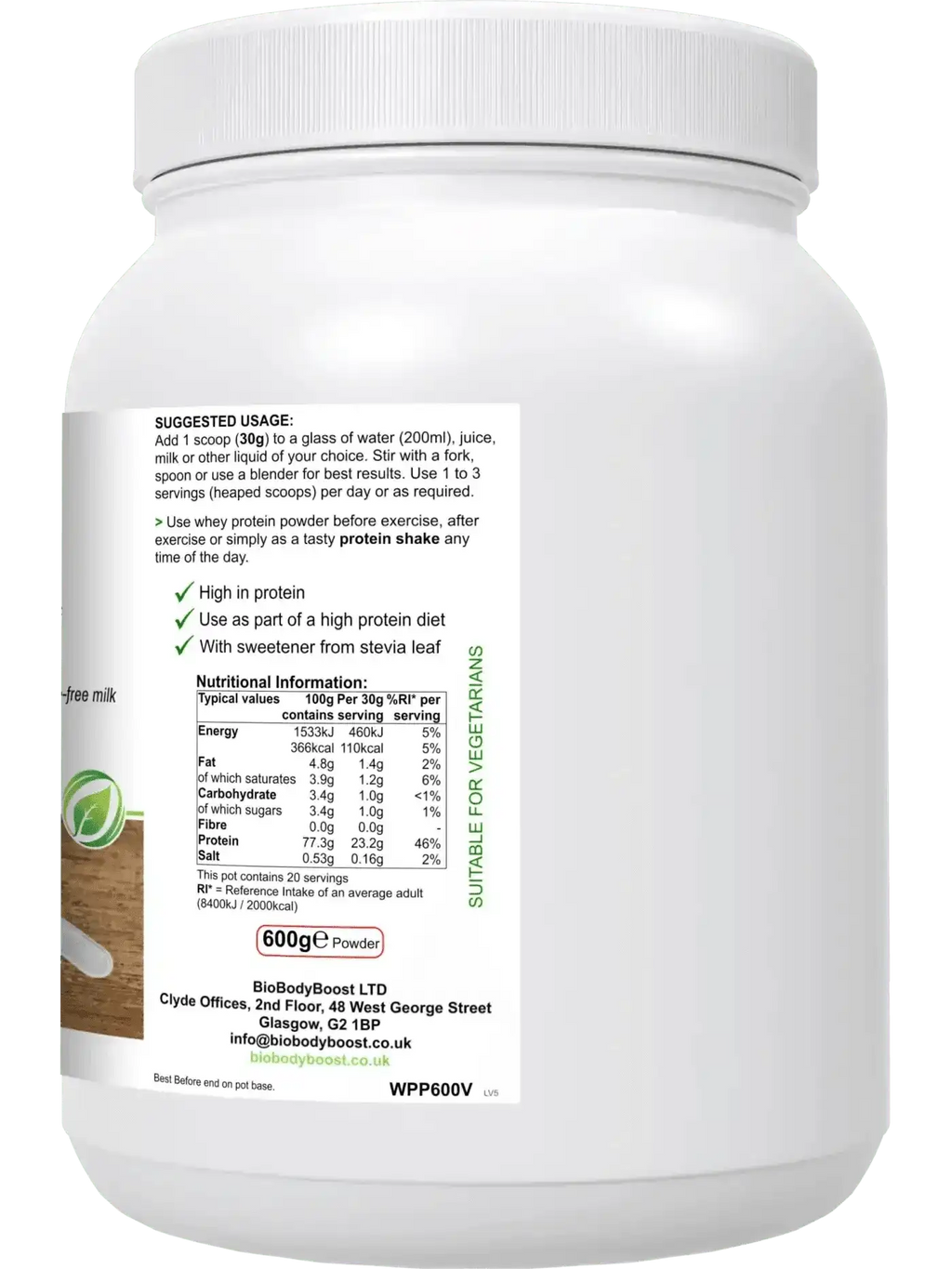 WheyPro Vanilla - Whey Protein Powder