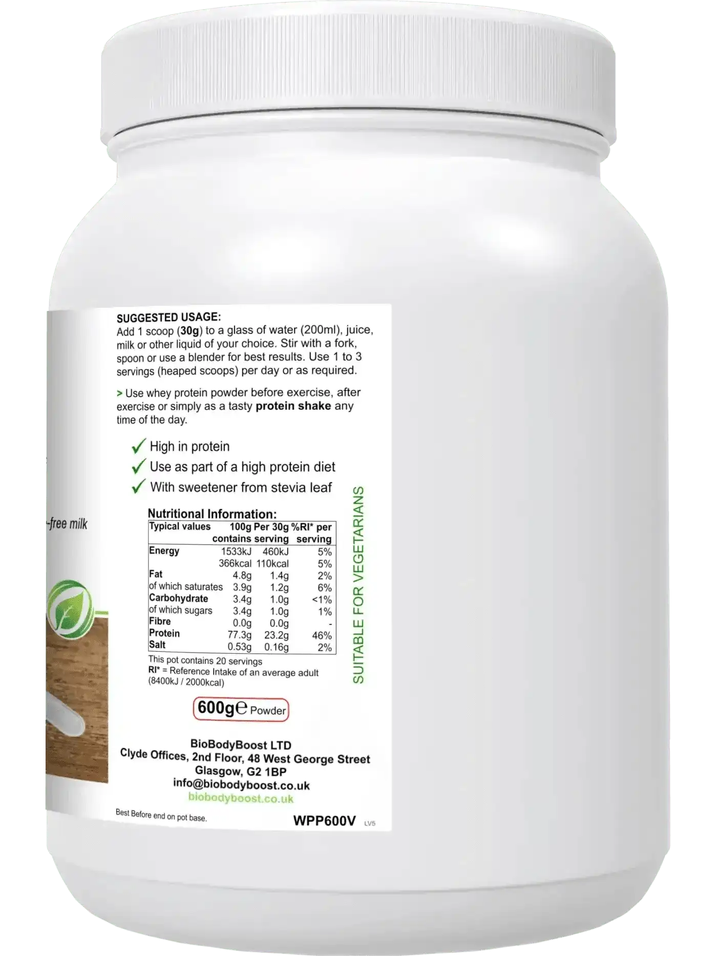 WheyPro Vanilla - Whey Protein Powder